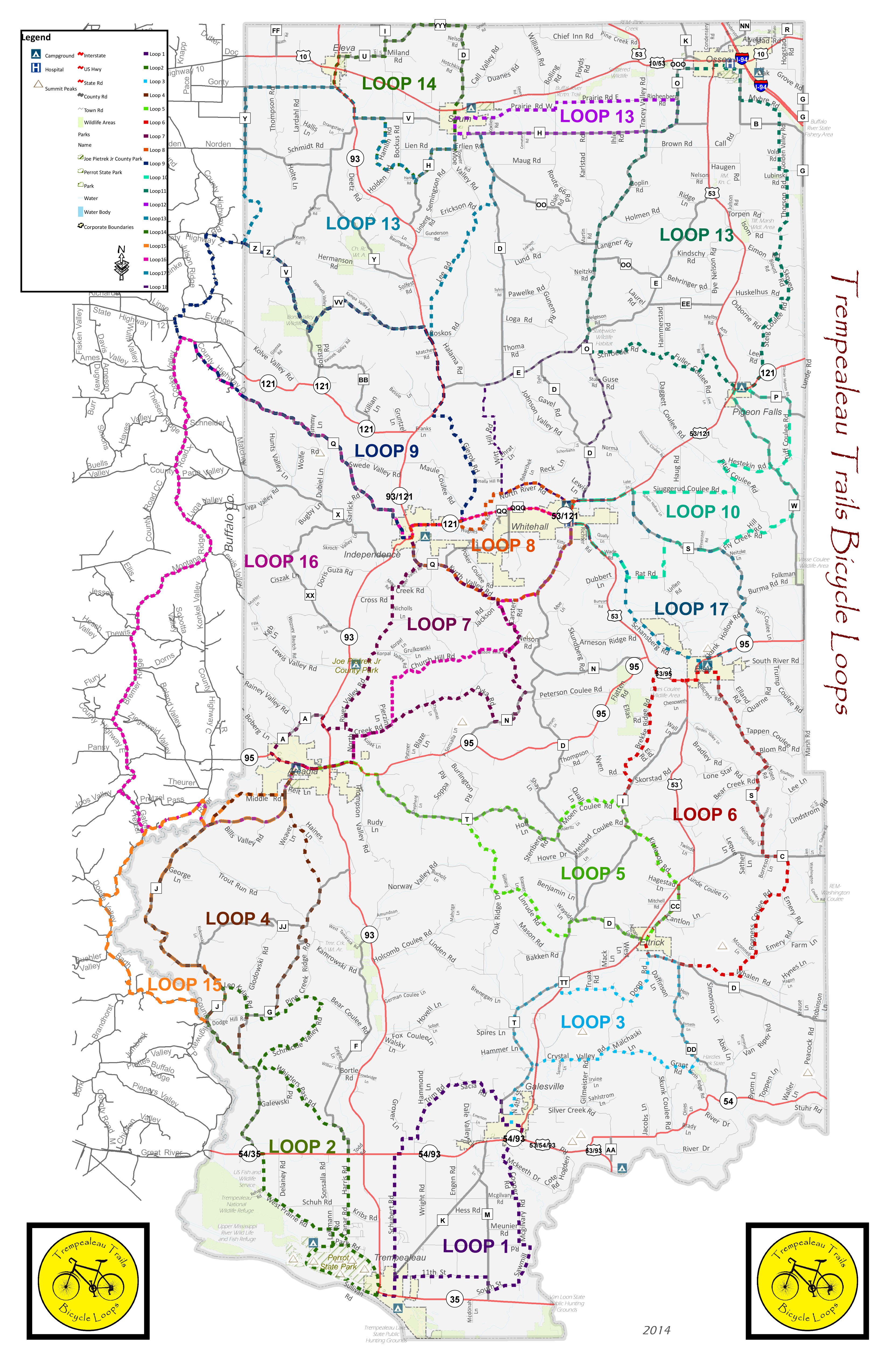Full Trempealeau Trails Map